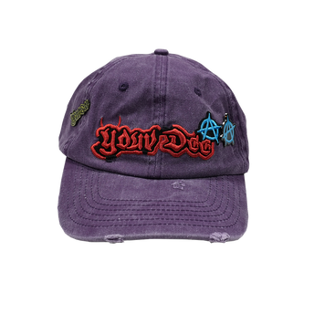 PURPLE PATCHED DESTROY CAP