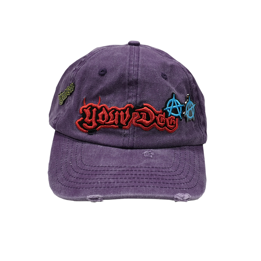 PURPLE PATCHED DESTROY CAP