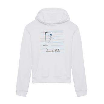 "HANGED" WHITE HOODIE DÉDICACÉS